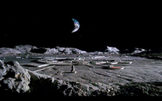 Artist concept of secret moon bases owned by factions of the secret space programs. The majority of these bases are underground and used by hundreds of extraterrestrial groups on the dark side of our moon. 