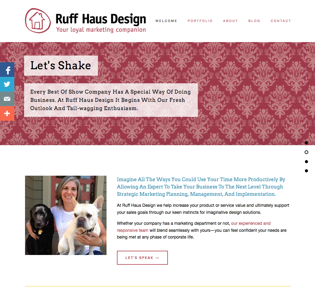 After (welcome page)