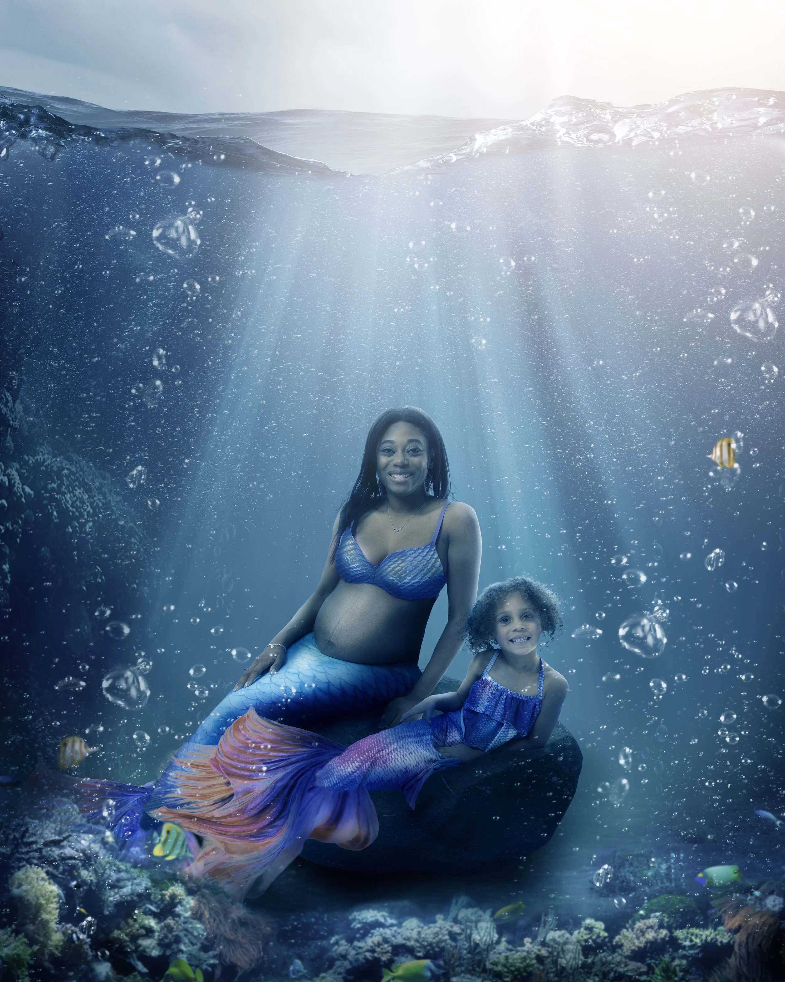 mermaid pregnancy shoot