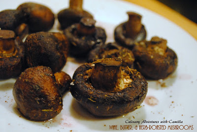 Wine, Butter & Herb-Roasted Mushrooms