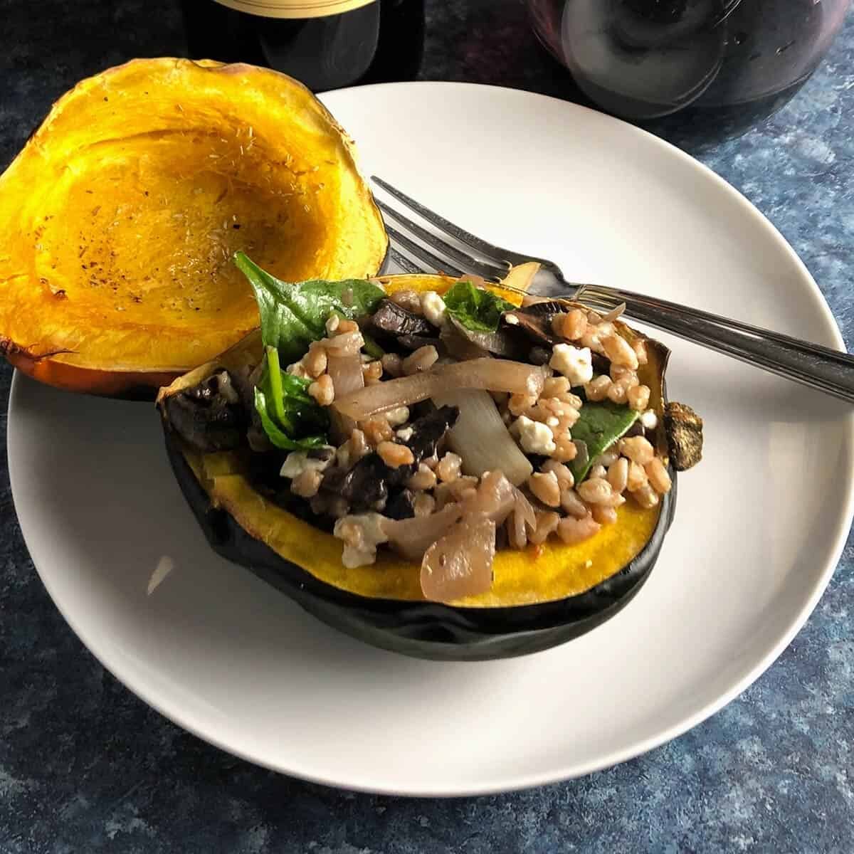 Vegetarian Stuffed Acorn Squash