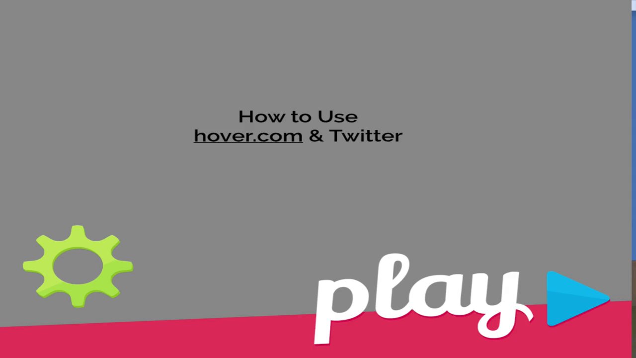 How To HOver and twitter