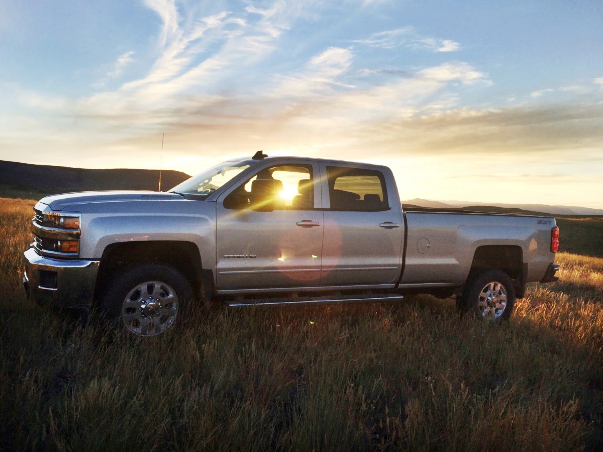 Our new Chevy Duramax visits the cabin for the first time.