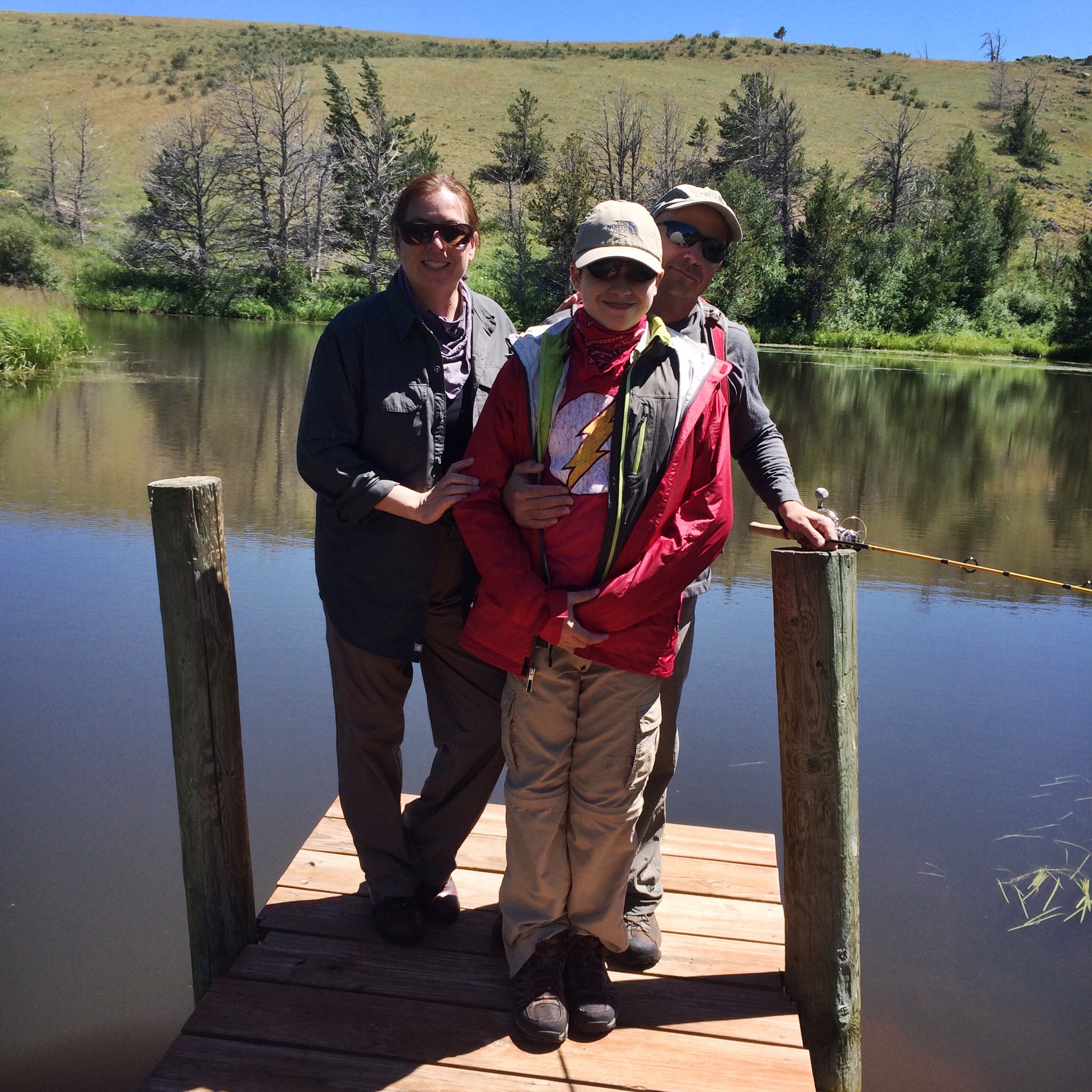 Fishing at the big pond