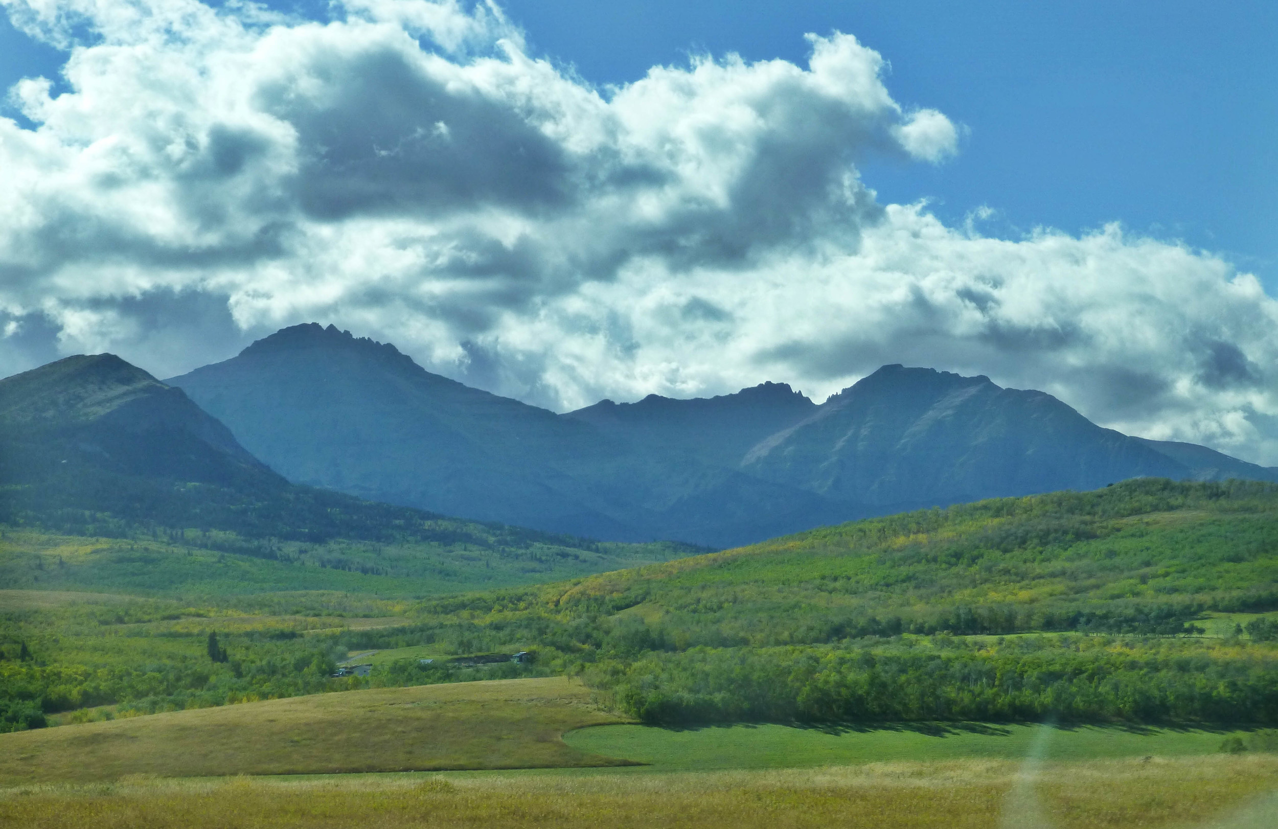 The sun comes out near Waterton