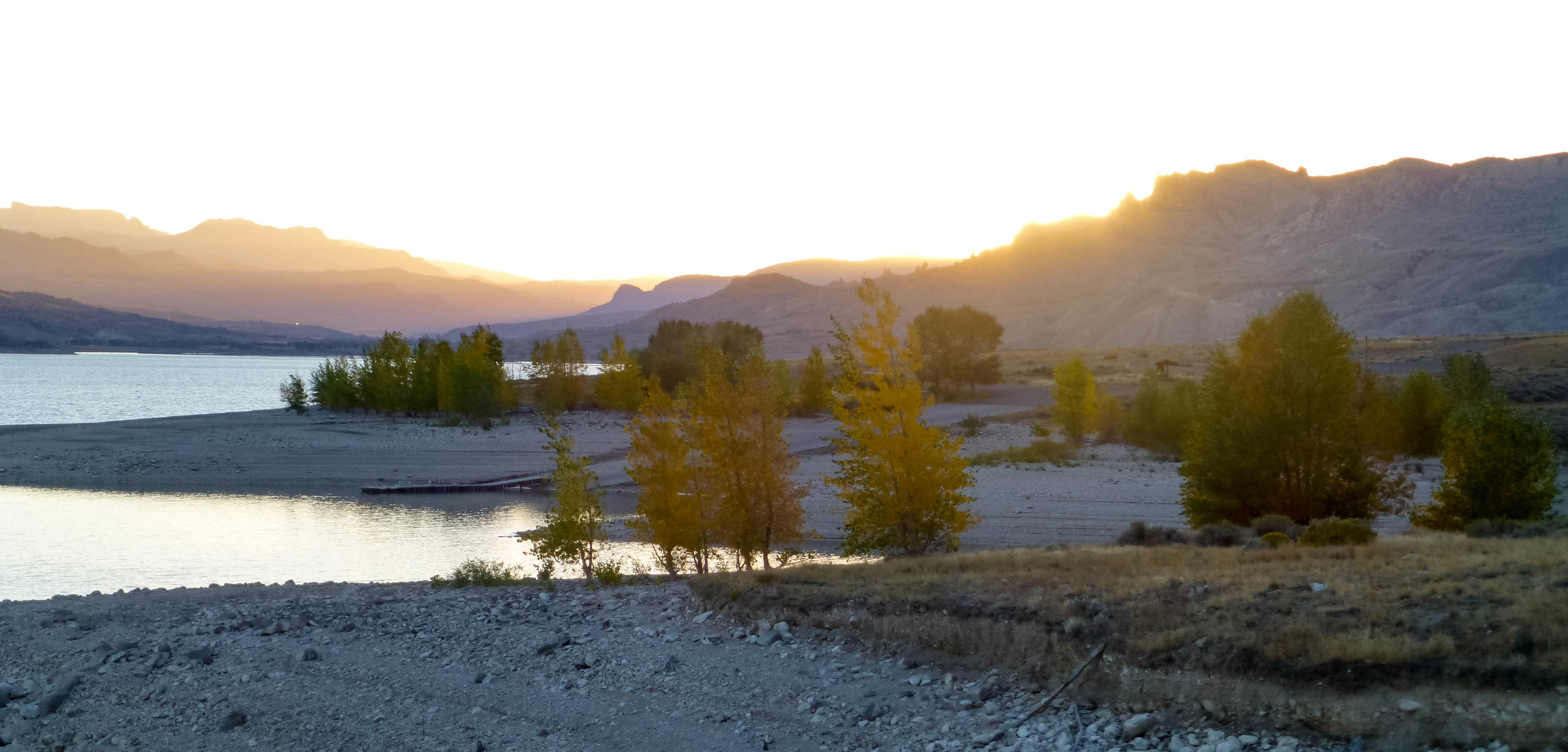 Sunset view from our camp