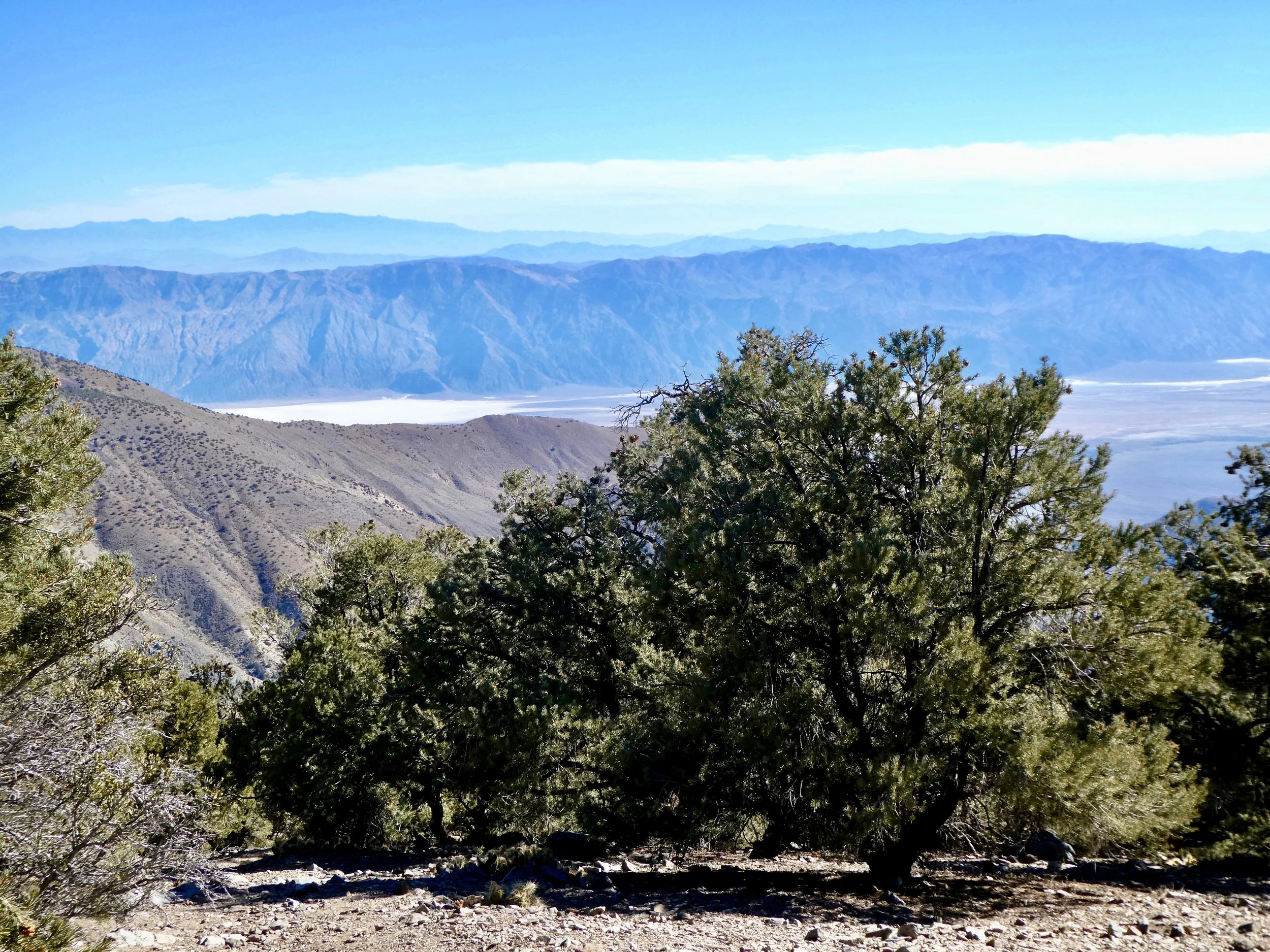 The view into the valley from Mahogany Flats