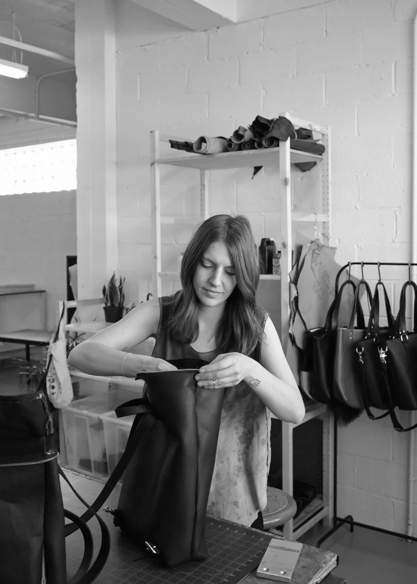 Molly Spittal at her studio.