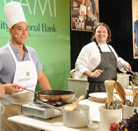 Chefs Alex Chang (l) and Brad Kilgore (r)