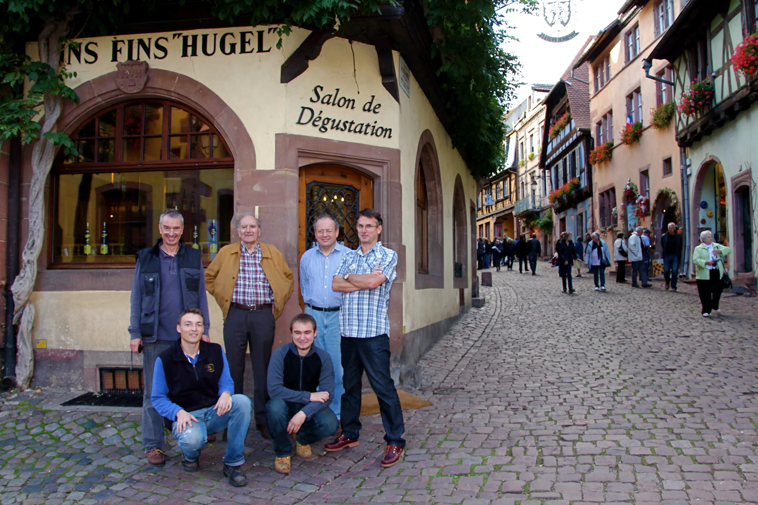 The 11th, 12th and 13th generations of the Hugel family at home in Riquewihr (Photo: Hugel)_
