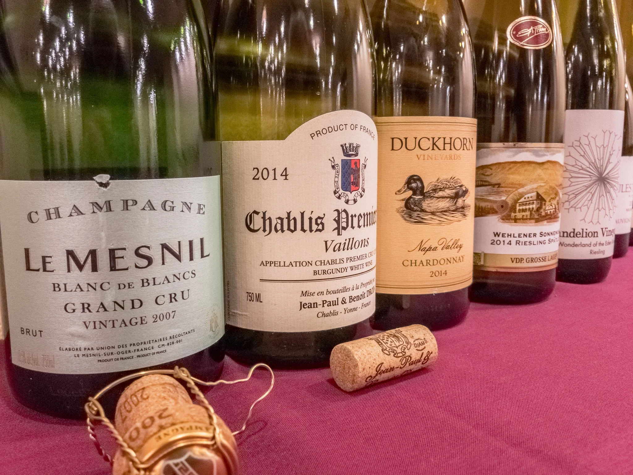 In Fine Vintage, Ltd wine classes, tasting Grand Cru and Premier Cru wines is common - you can't learn about good wine drinking poor wine!