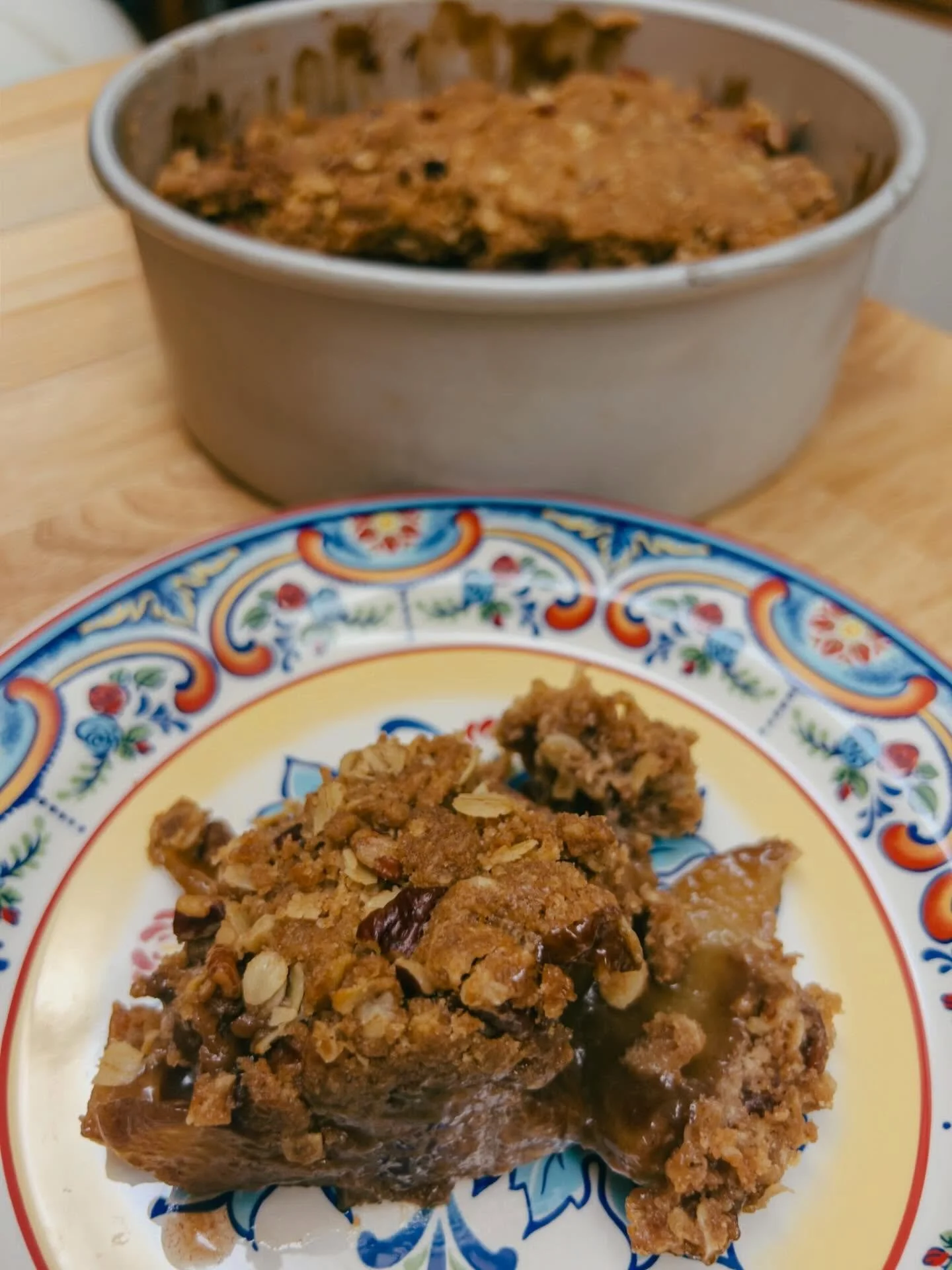 Florida&rsquo;s autumn air is not yet crisp but I&rsquo;m ready for the season of apple crisp and farm stands. This brings it on even when the thermometer doesn&rsquo;t cooperate. Apples, boiled cider, Calvados, some spices, butter, sugar and flour a