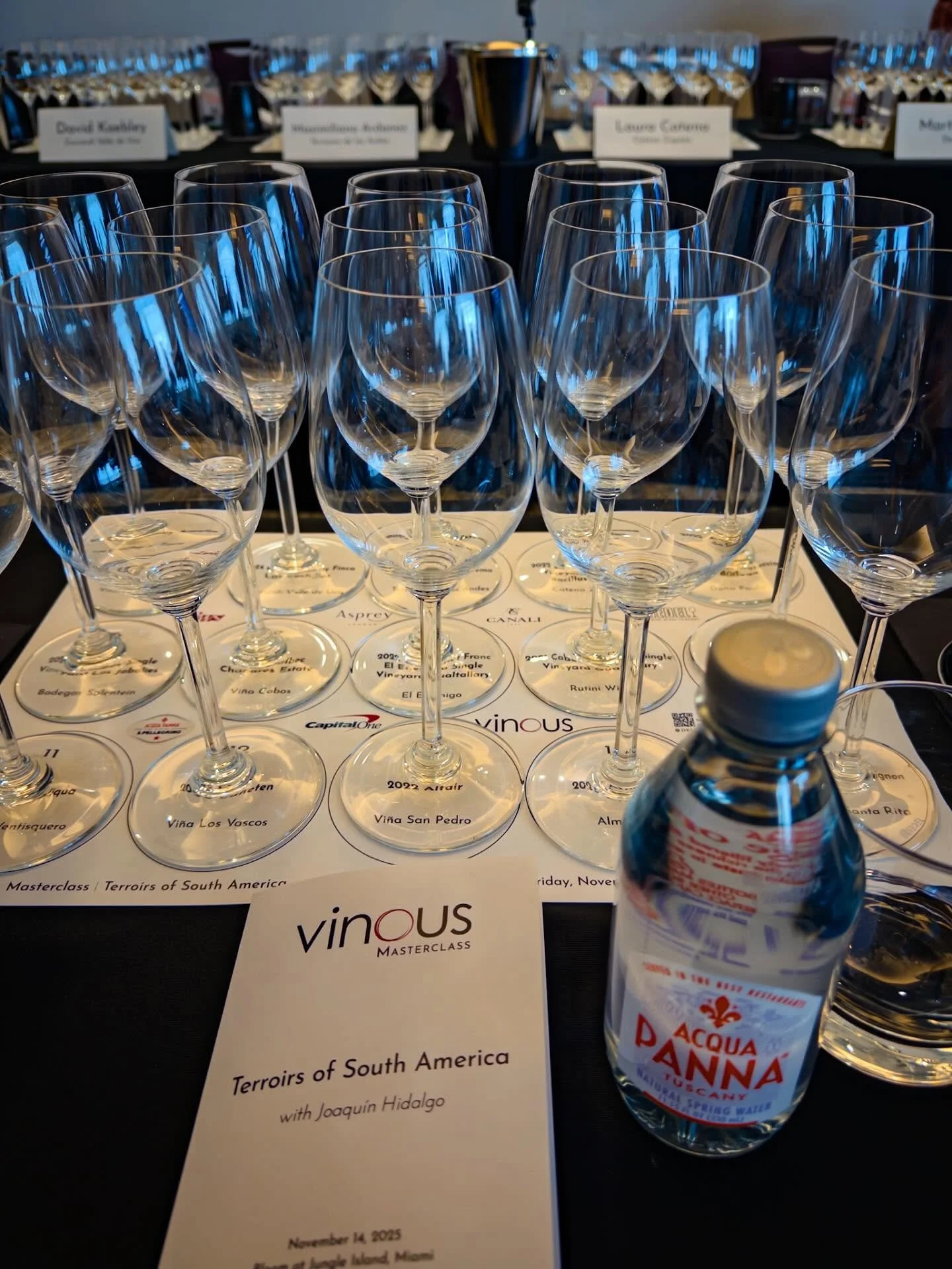 If you are going to have 15 wines for breakfast you need a good water to see you through. @acquapanna @acquapannausa