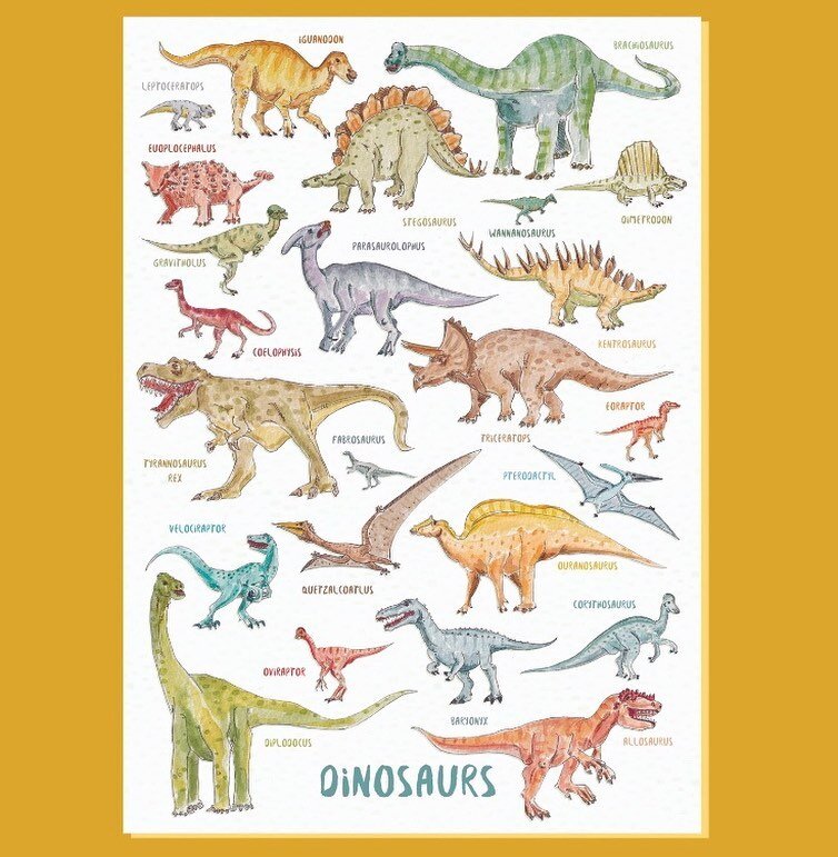 NEW!
English Dinosaur prints available at my #etsyshop
Will also be at the Lower Stable Street Market, Coal Drops Yard, Kings Cross this Sunday 12-5!
.
.
.
.
.
#dinosaur #dinosaurs #dino #trex #triceratops #jurrasicpark #print #dinosaurposter #kid #k