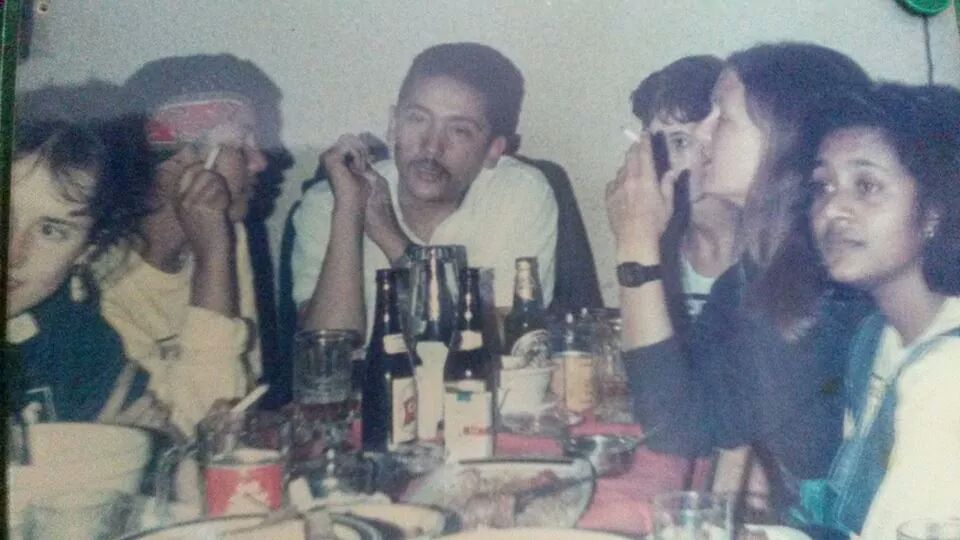 A TBT photo to the 1980s when I was deputy president of the Association of Democratic Journalists. Seen here with some of the activists journalists of the time.