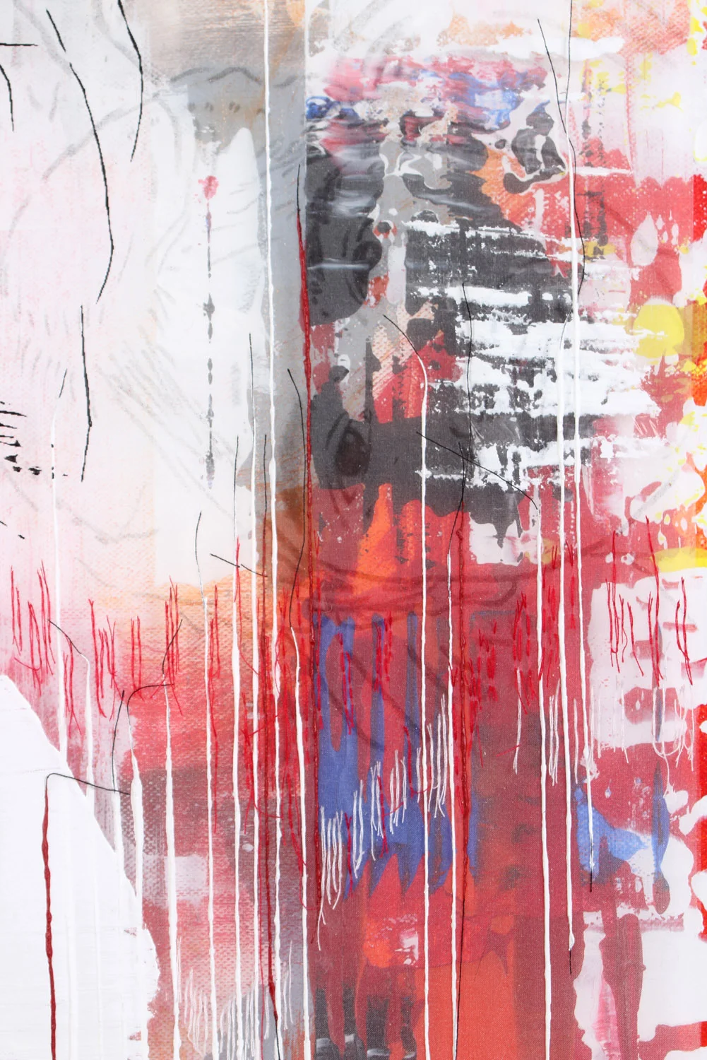 Red hot image flickers, detail