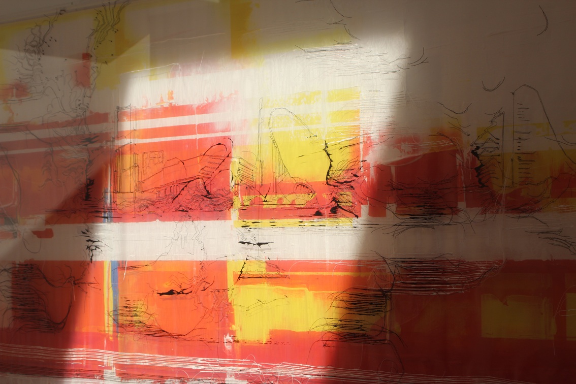 Waves of change and light, detail