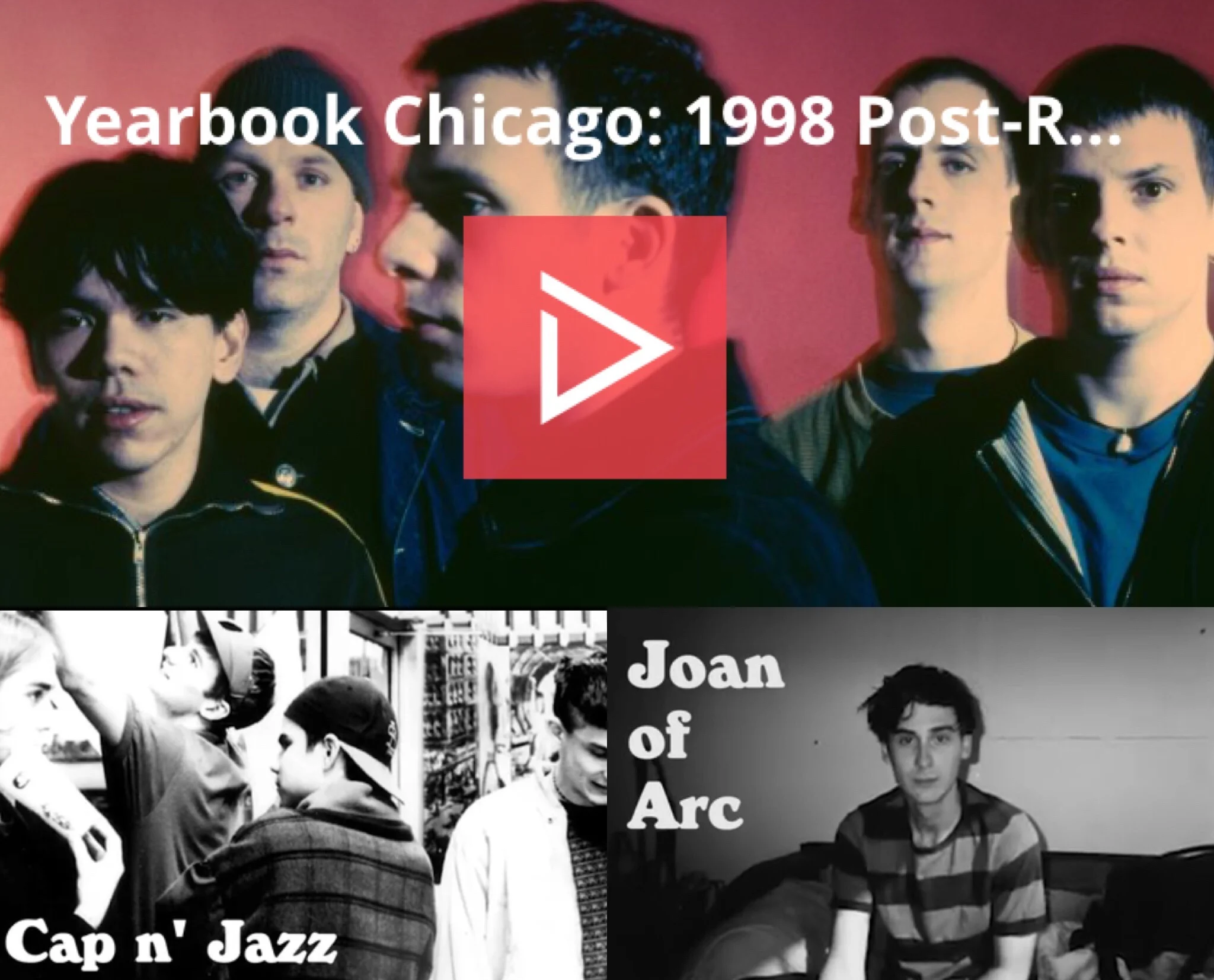Cap'n Jazz & Joan Of Arc featured in Pitchfork's Yearbook Video Series