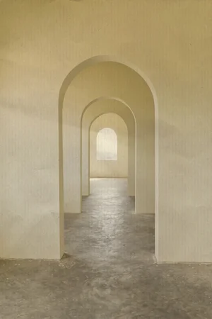 Tunnel door in the Thai church, Thailand