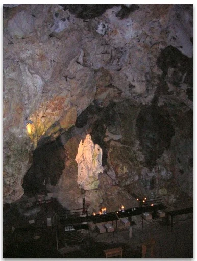 One of the altars in the cave.