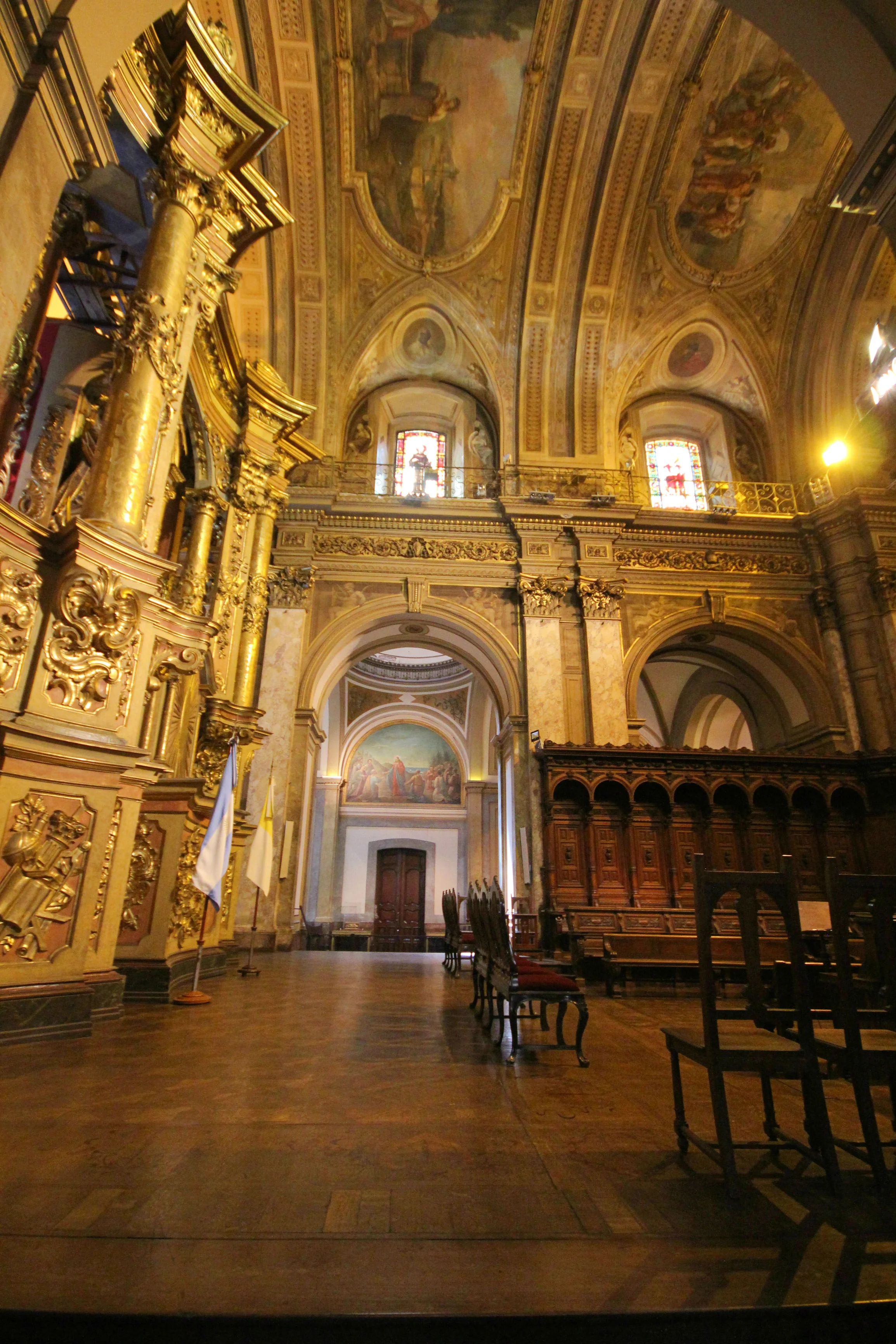 Metropolitan Cathedral where Pope Francis was bishop on his way to the Vatican.