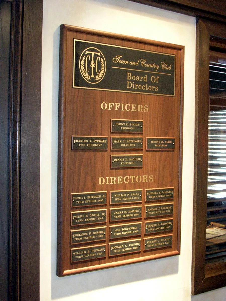 PGA Staff Plaques — Teemark