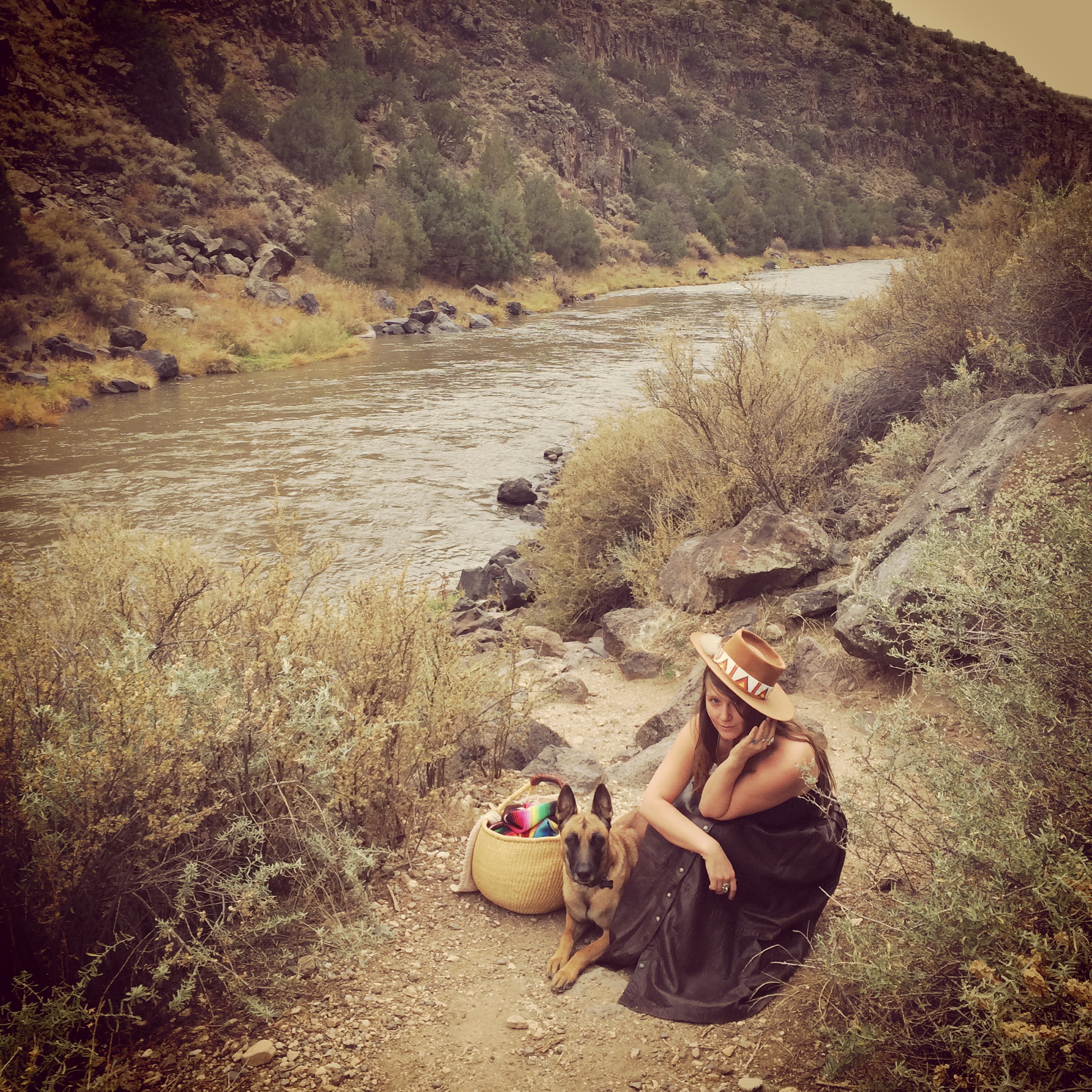 In The Rio Grande Gorge.JPG