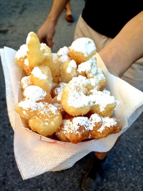 (Above) Beignets on the Boardwalk on Atlantic Avenue. 