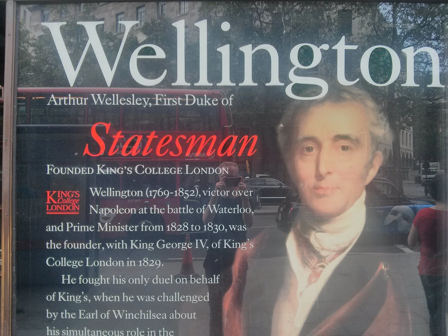 The Duke of Wellington: co-founder of King’s College