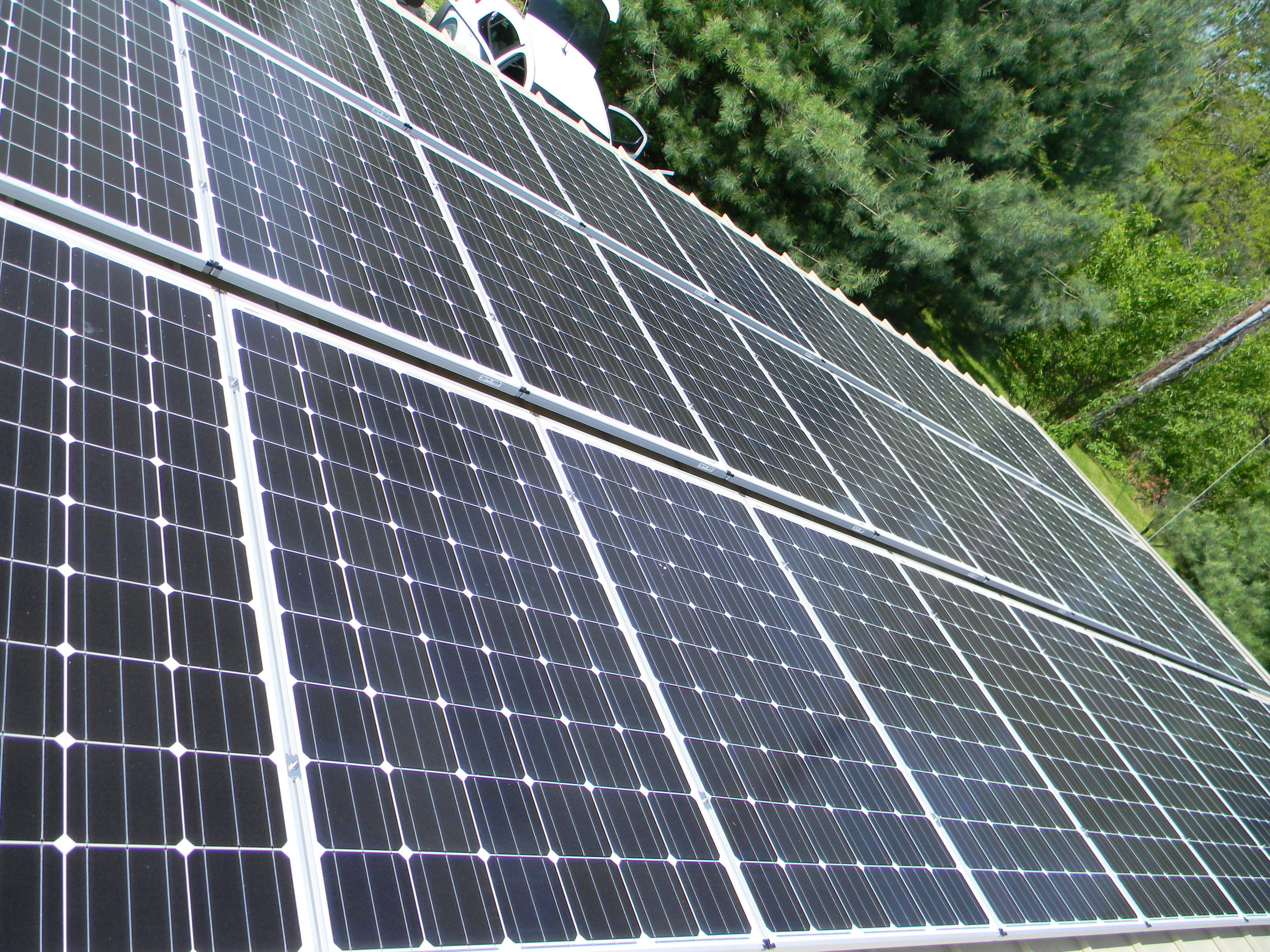 12,000 W Array, Net zero artist studio, Bloomington, IN