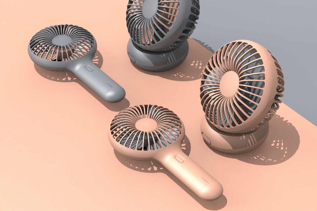 The desktop fan designed by Sung Ho Park and Ki-tae Kim of BOUD for MINISO