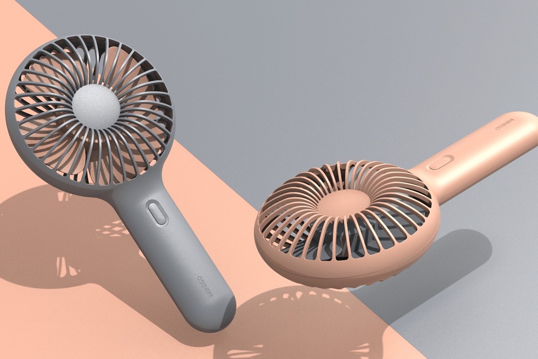 The desktop fan designed by Sung Ho Park and Ki-tae Kim of BOUD for MINISO