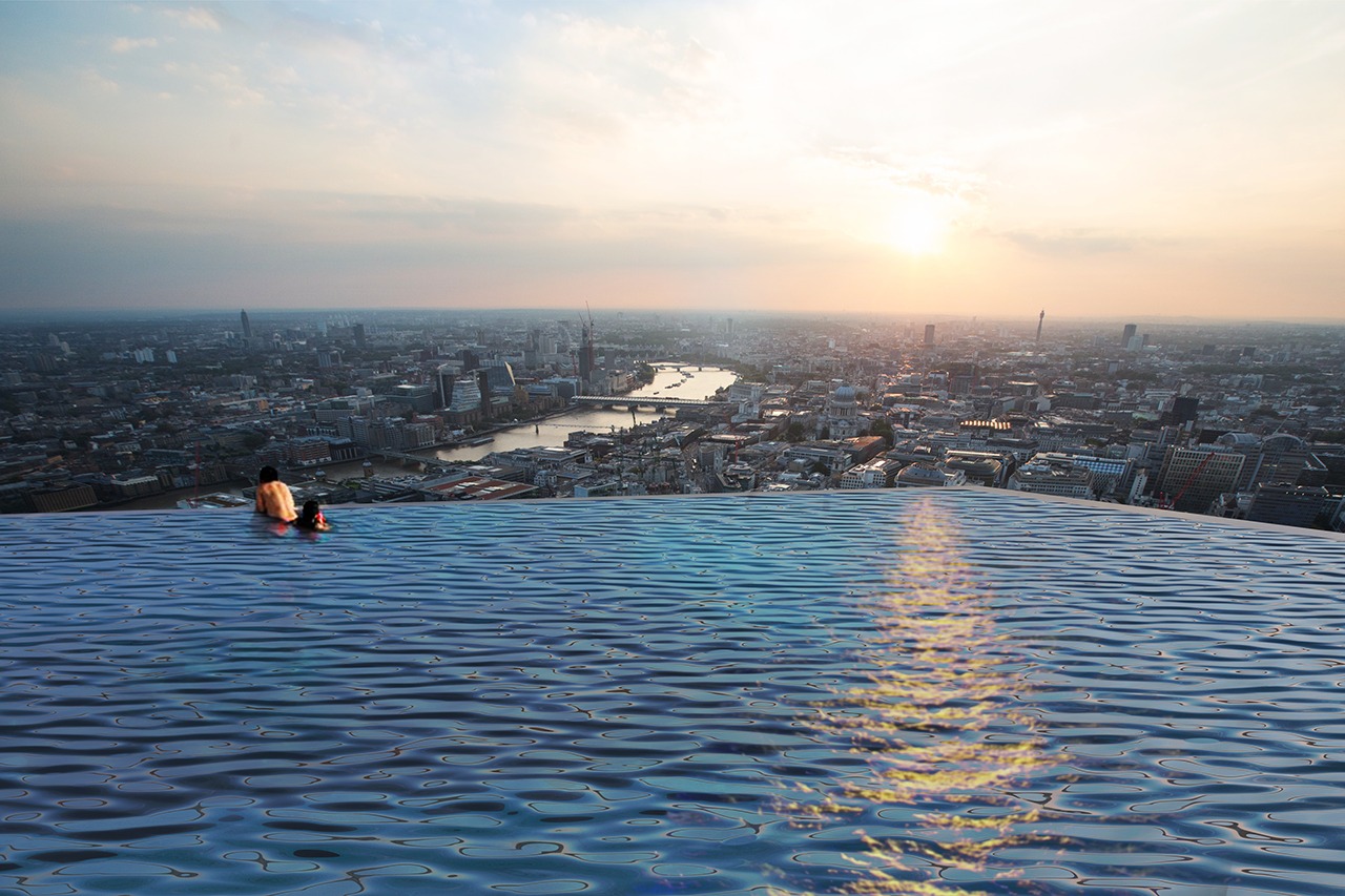World's First 360-Degree Pool Unveiled For London Skyscraper