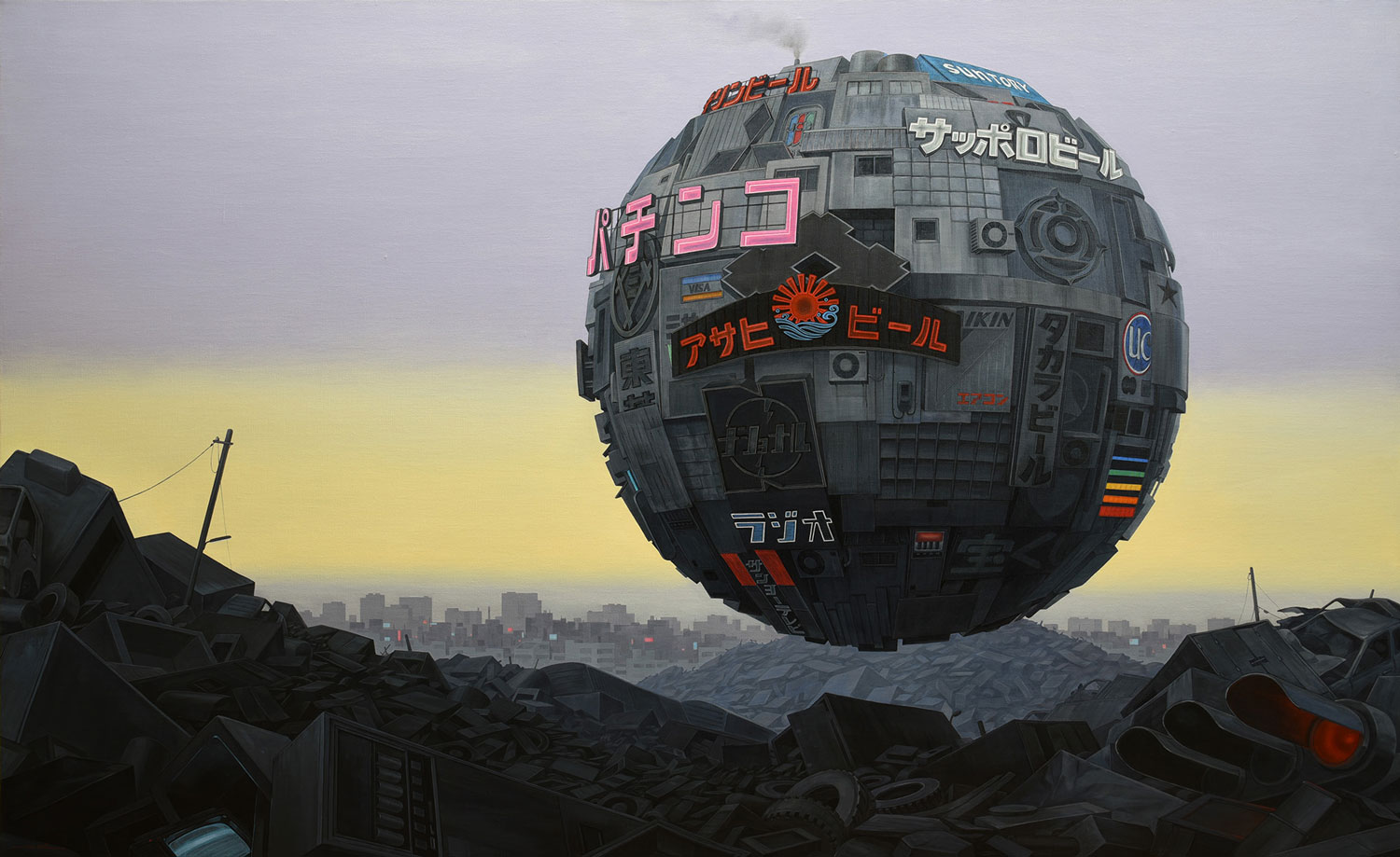 Masakatsu Sashie Illustrates Levitating Spheres
