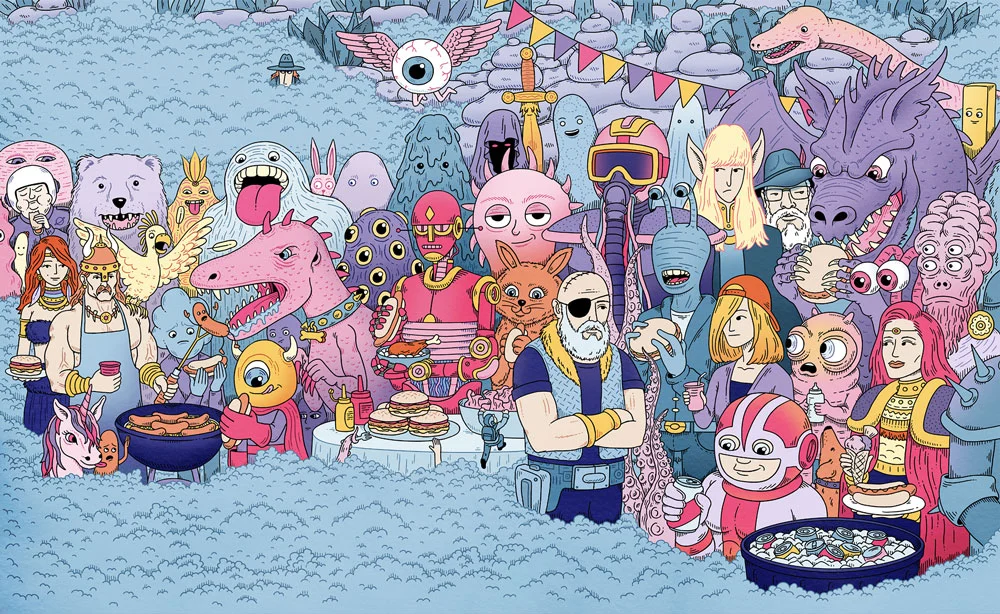 Andrew Rae Illustrations Satirically Critique The Contemporary Lifestyle