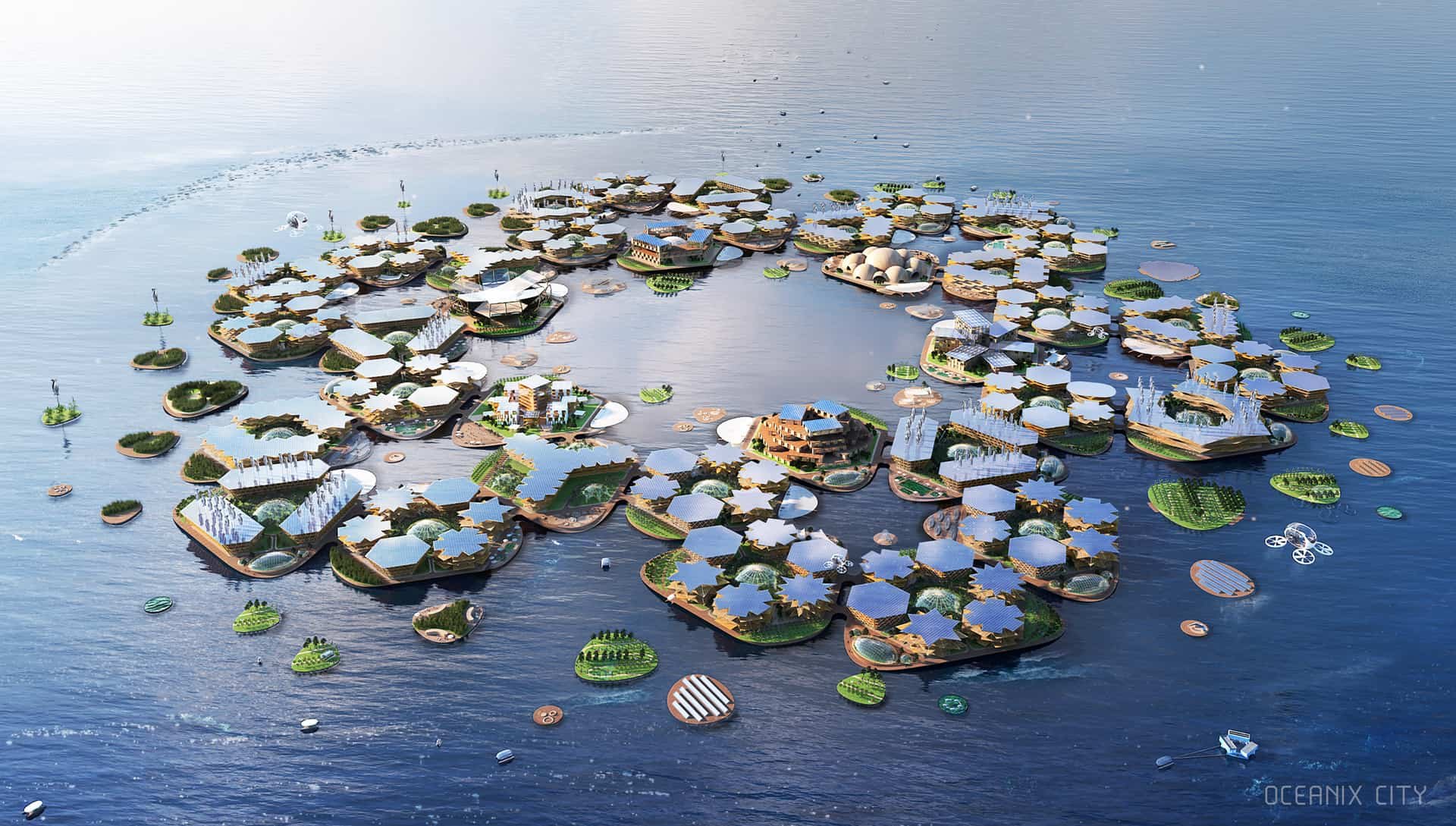 Bjarke Ingels Group With Oceanix Creates Sustainable Floating City