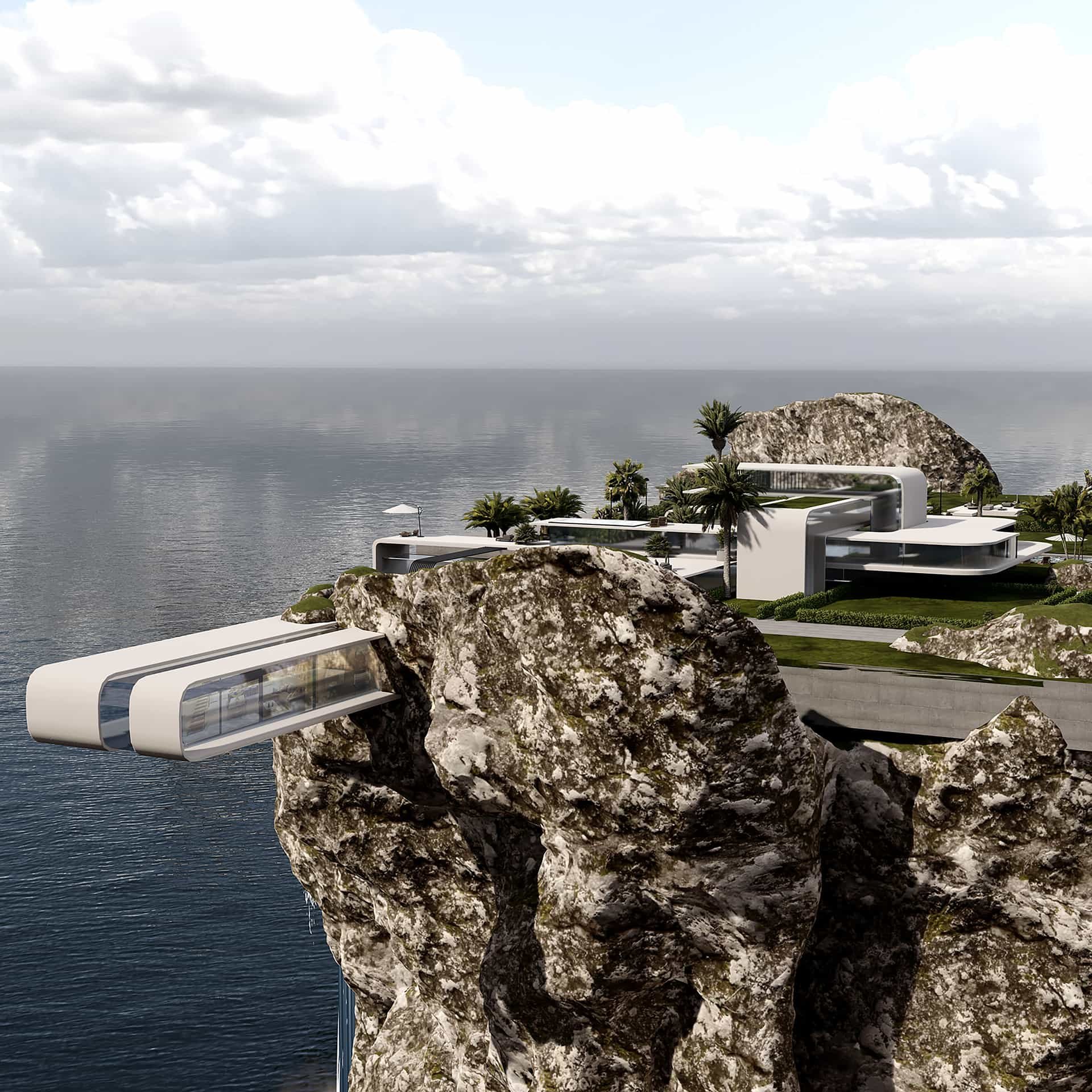 Negar Akd Unfolds The Sky And Ocean Landscape Into Her Edge Meta Mansion