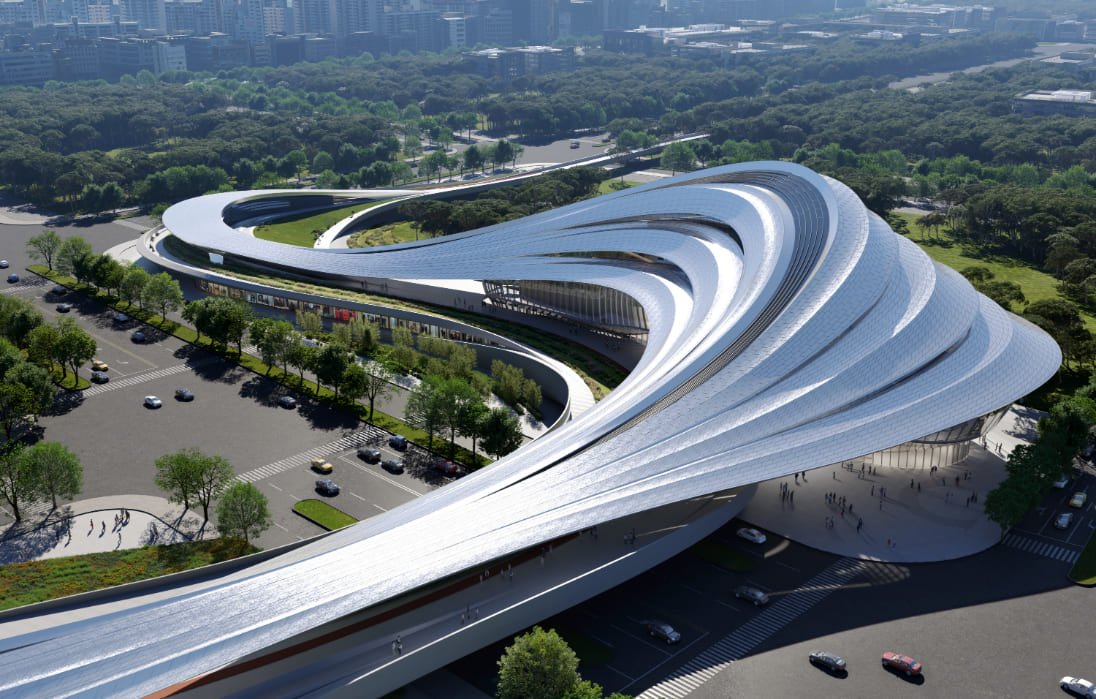 Zaha Hadid Architects Highlighting The New Energy And Techonologies Of Jinghe New City