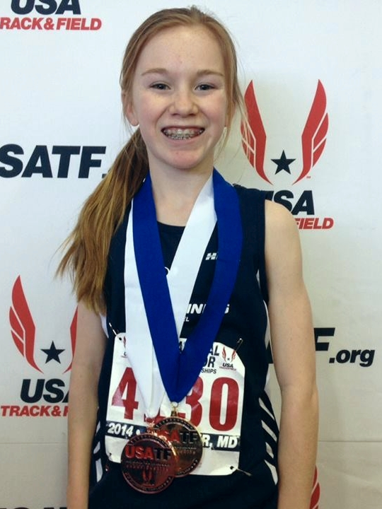 At the USA Track and Field National Meet in Maryland. RTC's Caitlin O'Hare was the overall champion with a record breaking time in the 3,000 meters.