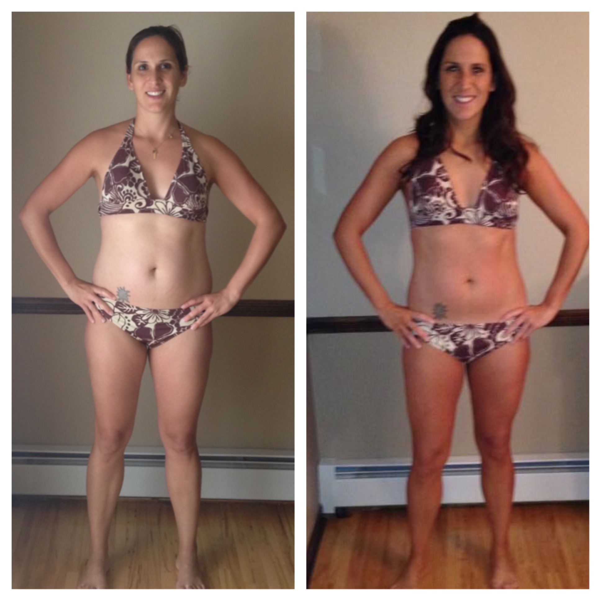 KELLY, 37, New Jersey "I am someone who has always been into fitness and trying to achieve a fit body. After having my second child last year, I returned to the gym. However, I felt directionless and unmotivated and wasn't seeing the results I wanted. I turned to Jayme. Her customized plan was tailored to my specific goals and took all of my personal needs and restrictions into consideration. In 12 weeks, I lost 11 inches and gained an entirely new outlook on weight training, fitness, and nutrition. I was able to train with Jayme even from hundreds of miles away, and she was always very open to communication and feedback. She was and continues to be a constant motivator, inspiration, confidant, and teacher. I highly recommend Jayme's program for whatever your fitness and nutrition goals may be.”