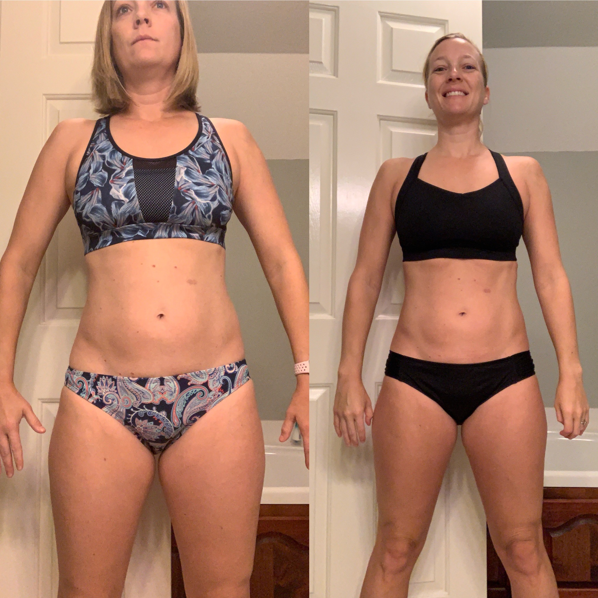 APRIL , 34, Tennessee “Jayme was such an encouragement to me when I started my journey into counting macros to lose weight after drastically changing my diet last year. I eliminated gluten, eggs and dairy from my diet (for health issues) but had no idea how to balance what I could eat and lose weight. She set my macros and since March I have lost 14 pounds and several inches! By counting macros, I had so much energy that I was able to fit 30-45 minutes of exercise into my already busy days working full time with 2 kids under age 5. Walking became easy so I began to run for the first time in my life. I’m running my first half marathon this fall and crossing that finish line will be so emotional. While I’m far from the fittest or leanest, I’m so happy with my progress and it’s only getting better. Jayme helped me finish finding myself again in my new lifestyle that I can now maintain for life. Thank you so much, Jayme!” - April