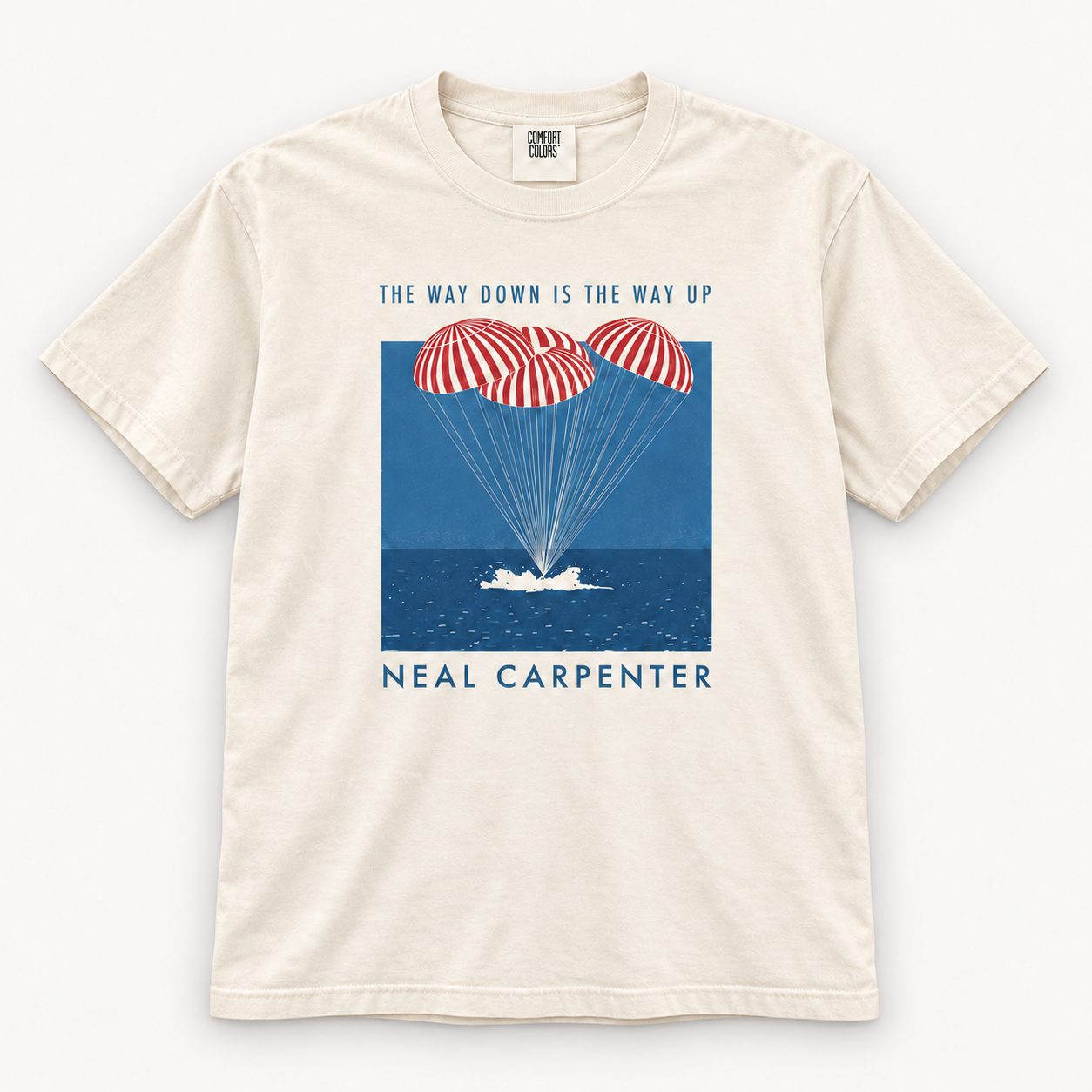 Vintage Parachute Ocean T-Shirt Mockup.png