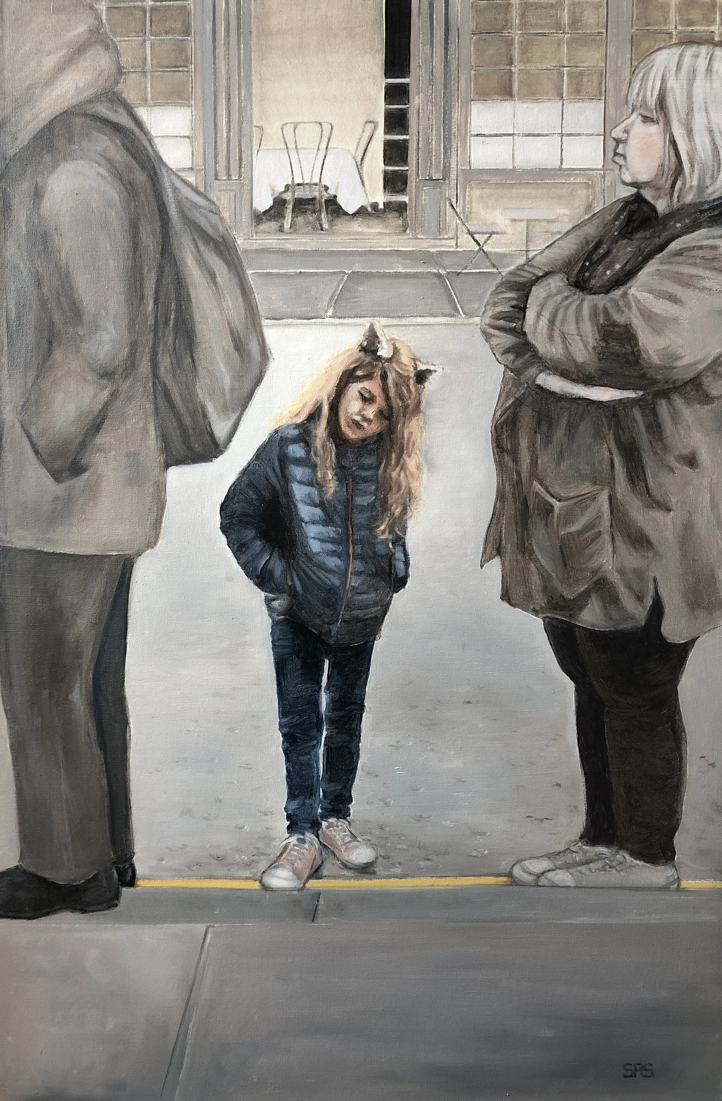 Little Girl On Line - London, 2018