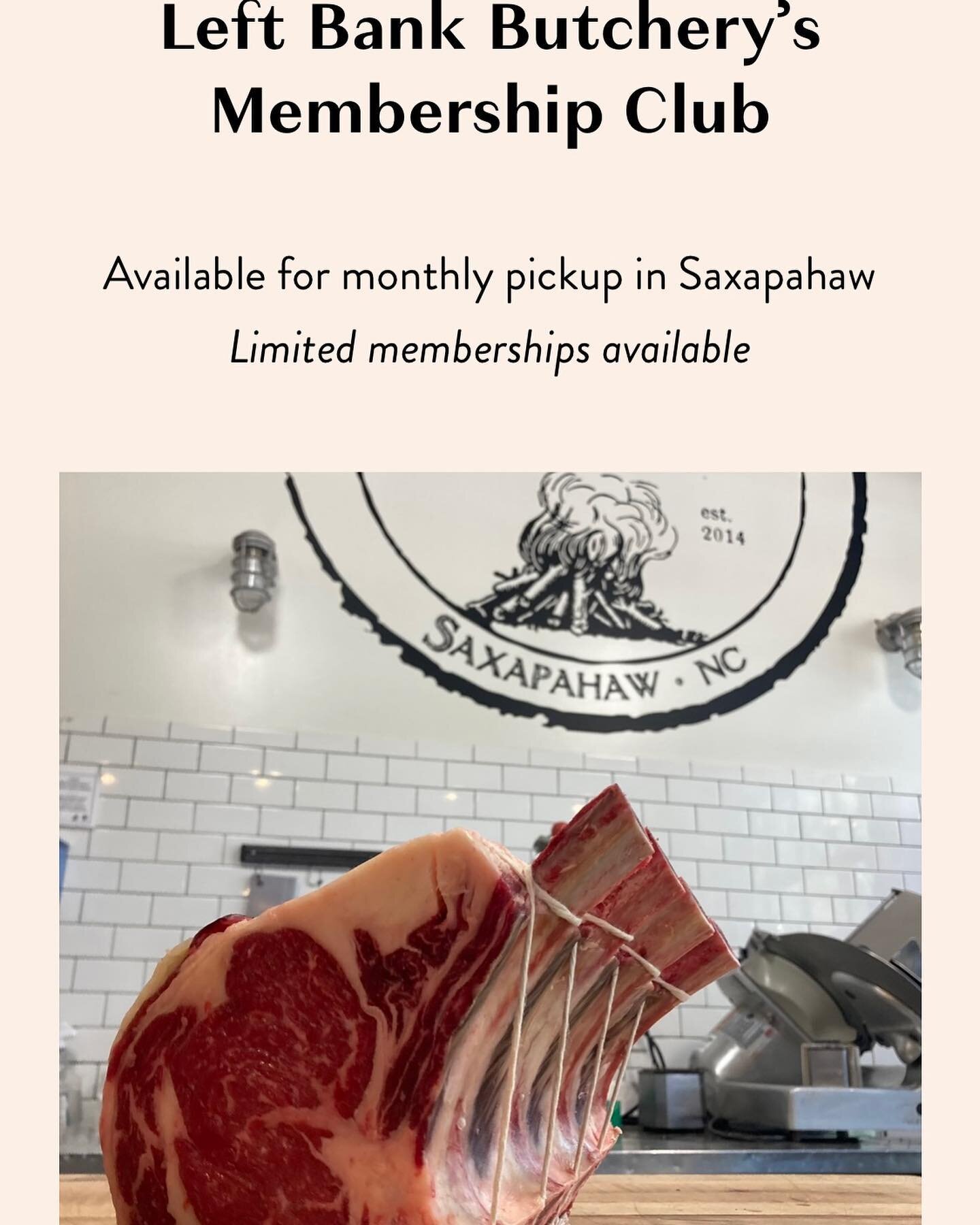 If you recently checked your inbox, hopefully you saw an email with some really exciting news from Saxapahaw! In collaboration with @table22, we are now offering a monthly membership club where you will be guaranteed excellent cuts, special one off p