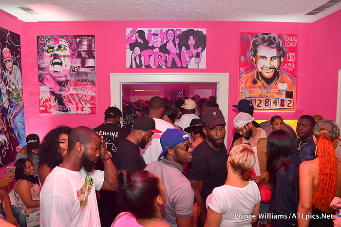 Attendees at Pretty Girls Like Trap Music album release party. 
