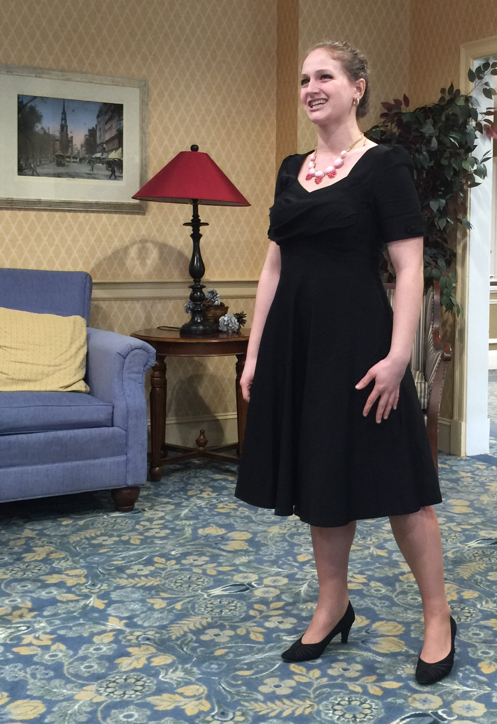 Ann performing at Susan Bailis Assisted Living Center with The Boston Conservatory Troubadours.