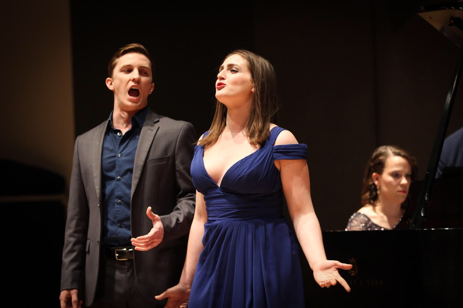 Ann and Dylan Elza performing in Rigoletto Quartet, March 2018.