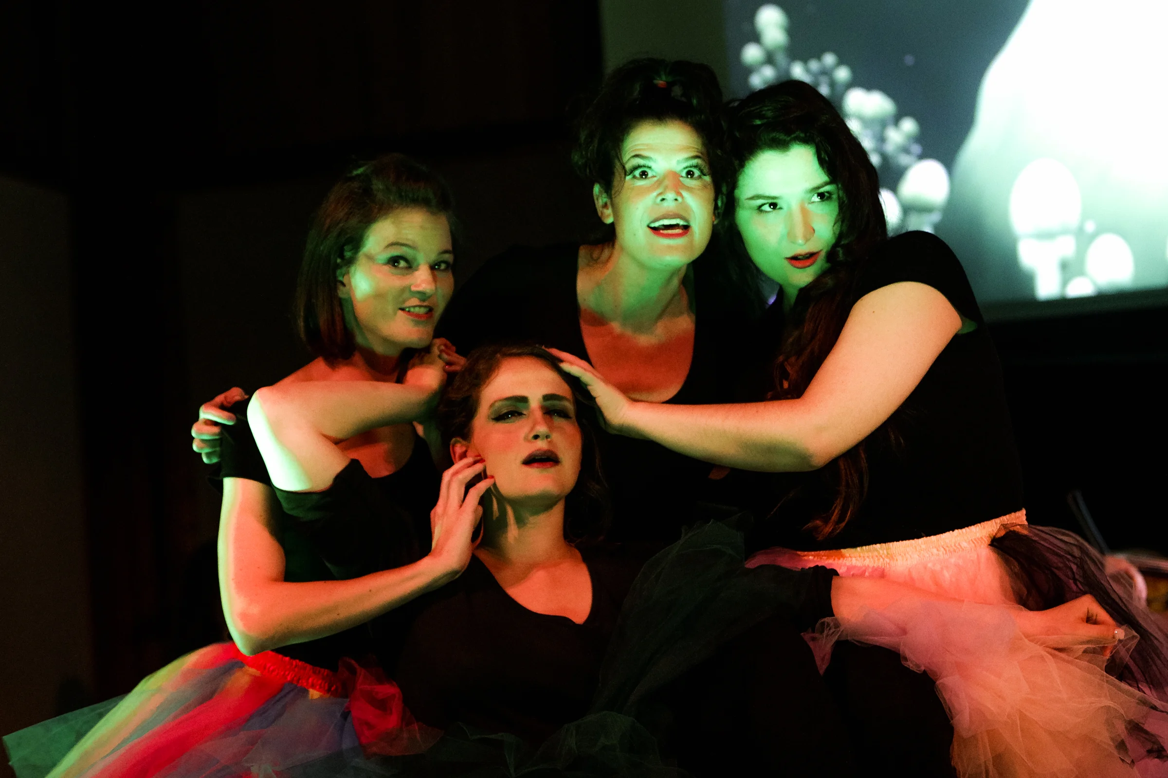 Ann performing in Boston Opera Collaborative’s Opera Bites , as Mustardseed in Scott Wheeler’s Midsummer . Photo Credit: Dan Busler.
