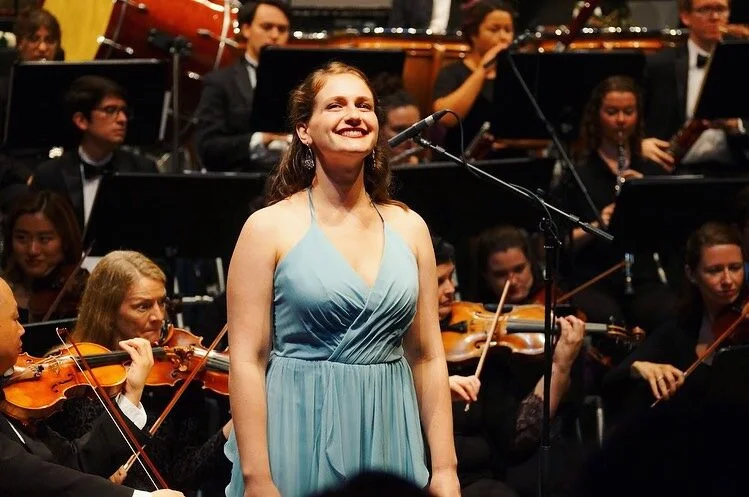 Ann performing “una voce poco fa” with the AIMS Festival Orchestra; 2019.