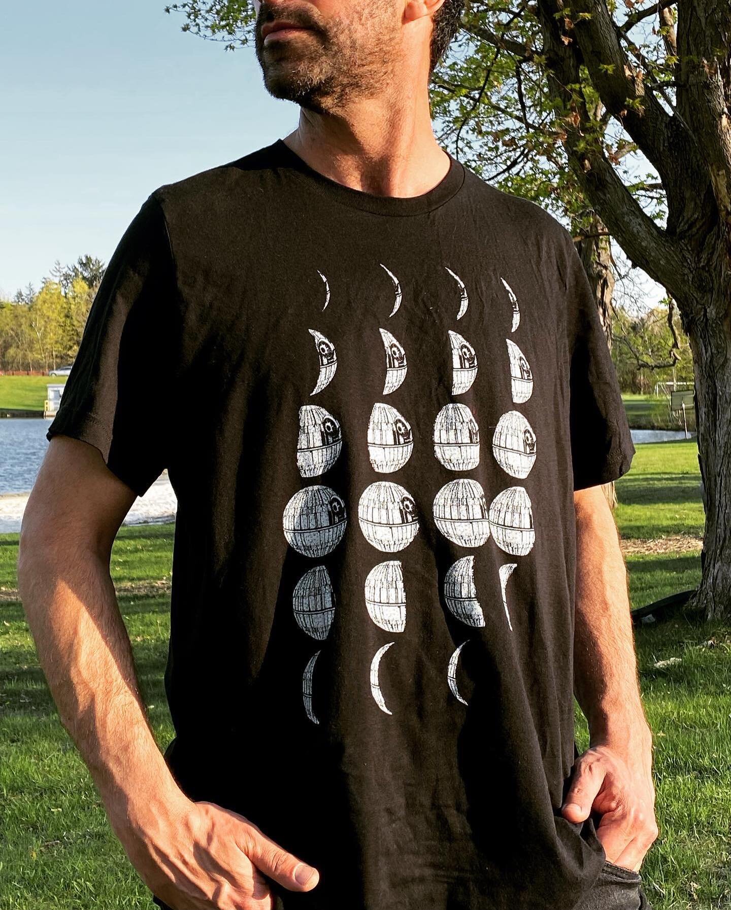 New! A.Louie designs first clothing drop of 2023!
Just in time for May4th (Star Wars Day)

Have you ever wondered what the Death Star would look like if you were seeing it in the night sky? We&rsquo;ll wonder no more! Wear it!
Get yours today! 4 uniq